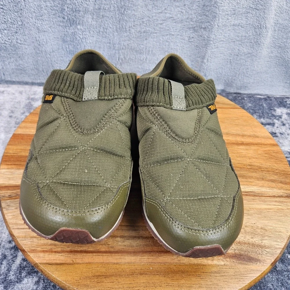 Teva ReEmber Ember Moc Mens Size 6 Green Moccasins Quilted Slip On Shoes 1125472